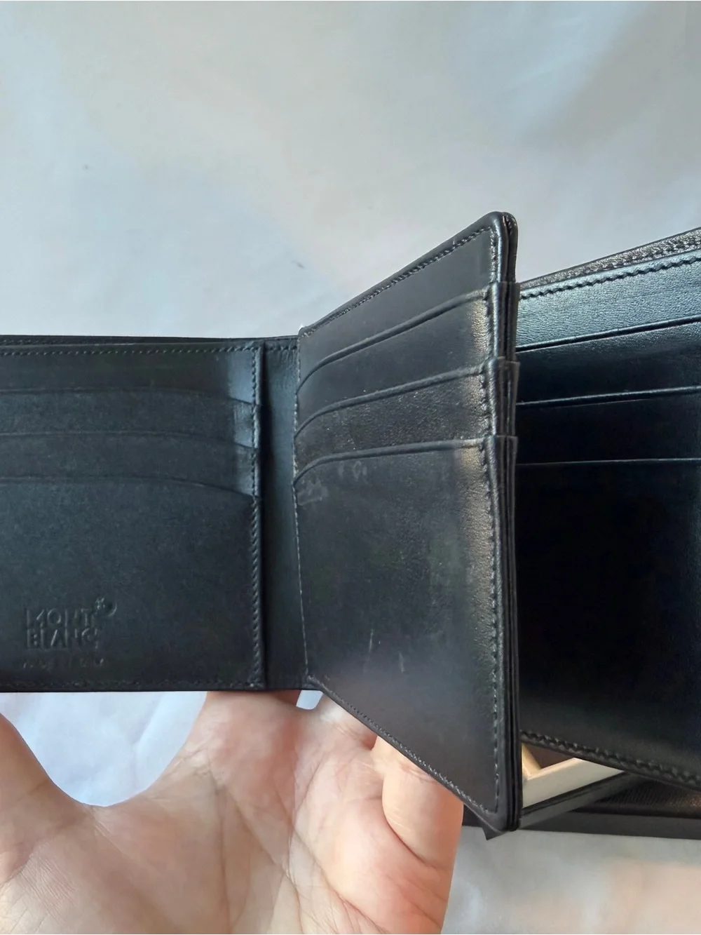Montblanc Black Leather MEISTERSTÜCK WALLET 12CC